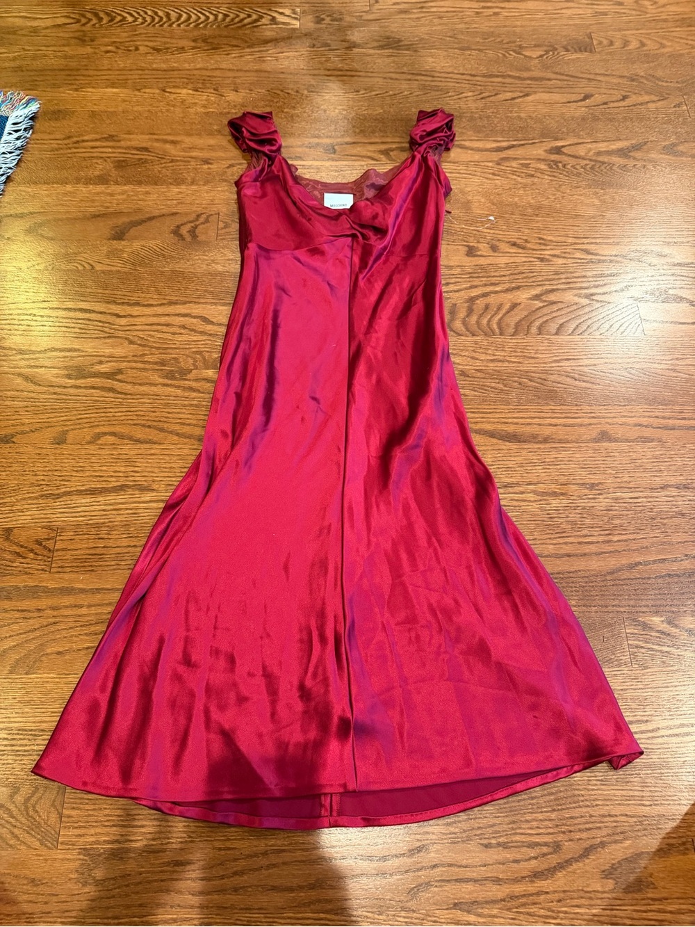 Moschino Silk Red Dress Size 6
